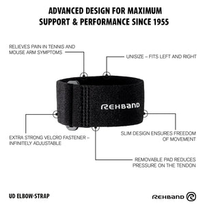 Rehband UD Tennis Elbow Strap Schwarz kaufen bei haghpowered.com