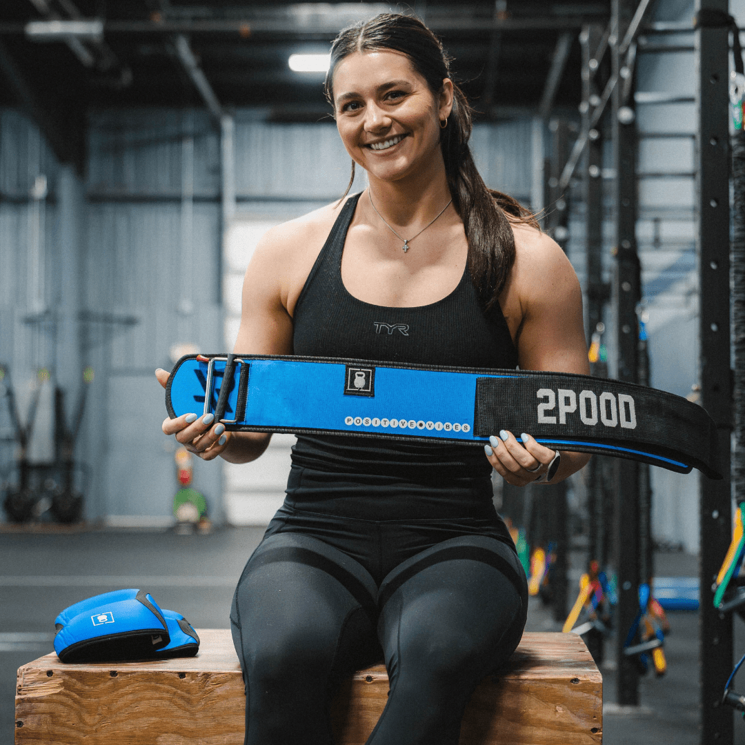 Positive Vibes by Alexis Raptis 4" Weightlifting Belt kaufen -  RK Industries Official Lifting Belts of USAW  - Fitness Onlineshop