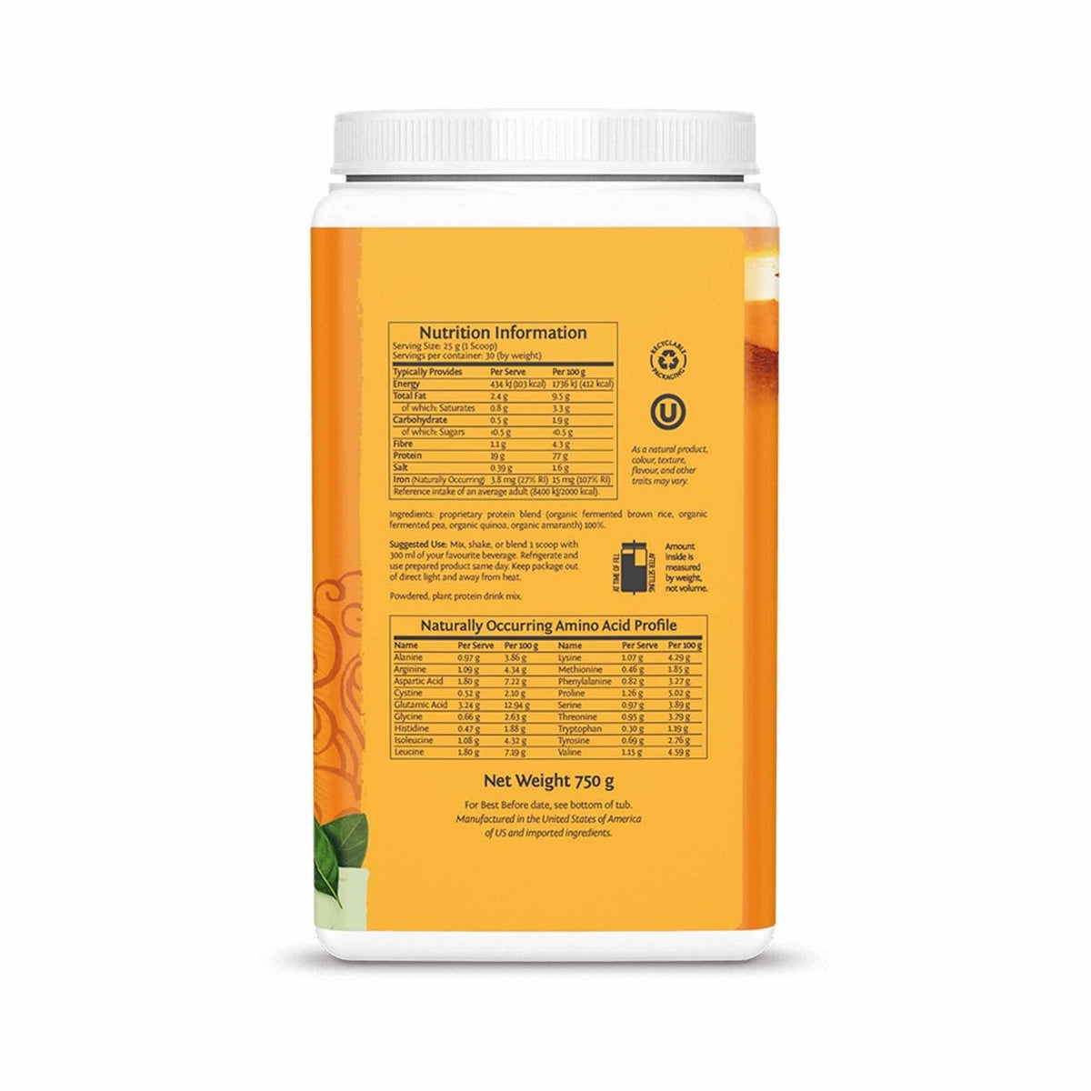 Sunwarrior Sunwarrior Classic Plus Protein (750 g) Chocolate kaufen bei haghpowered.com