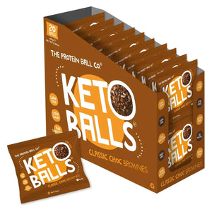 The Protein Ball Co Keto Ball Snack 20 x 25 g Classic Choc Brownies kaufen bei haghpowered.com