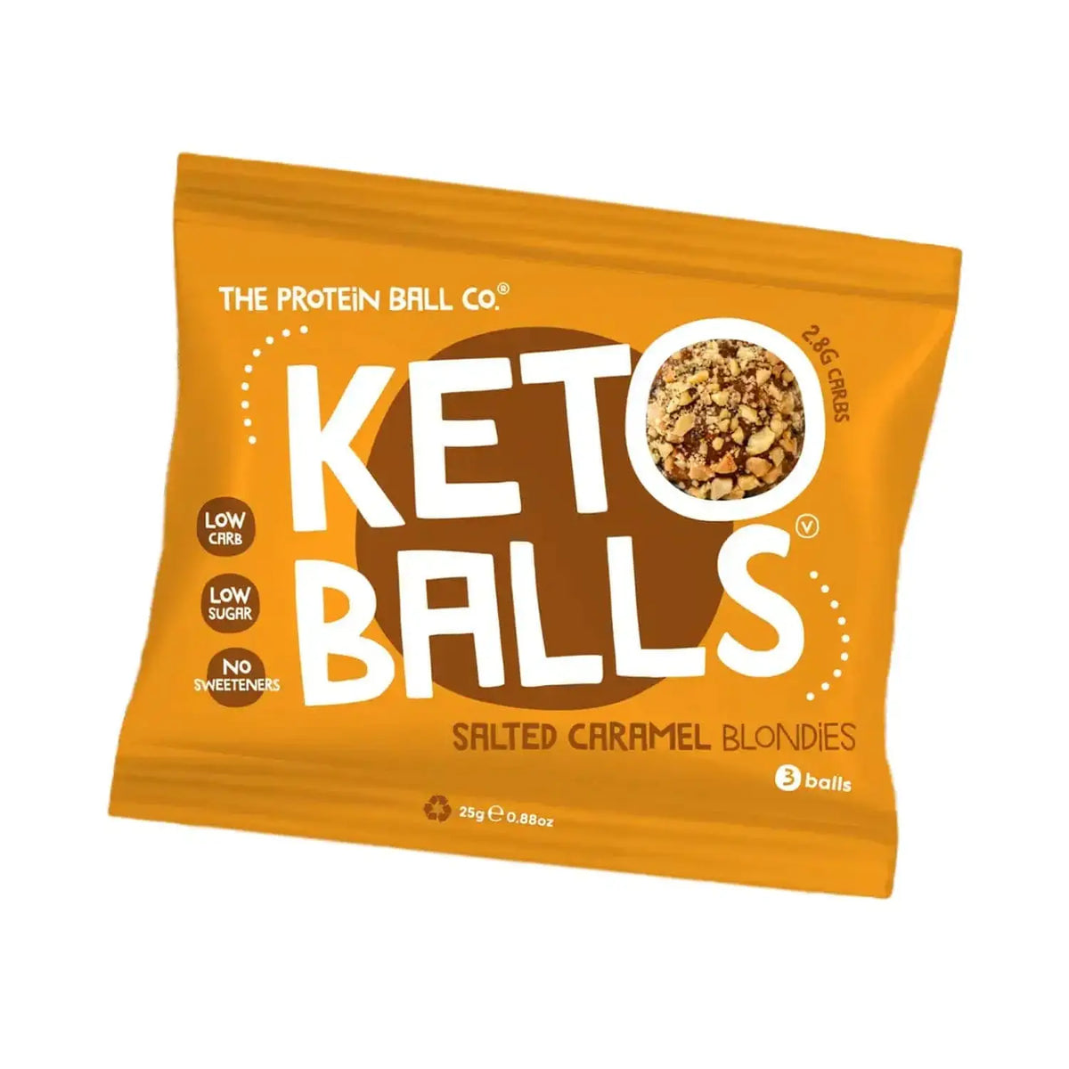 The Protein Ball Co Keto Ball Snack 25 g Salted Caramel Blondies kaufen bei haghpowered.com