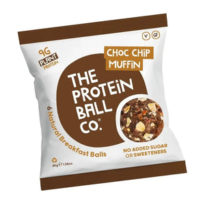 The Protein Ball Co Protein + Vitamin Balls (Breakfast To-Go) 45 g Choc Chip Muffin kaufen bei haghpowered.com