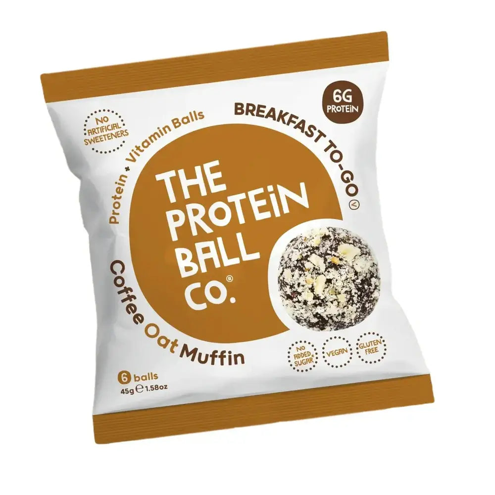 The Protein Ball Co Protein + Vitamin Balls (Breakfast To-Go) 45 g Coffee Oat Muffin kaufen bei haghpowered.com