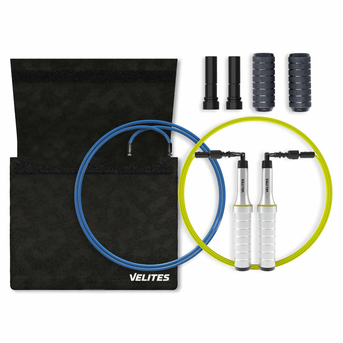 Velites Earth 2.0 Jump Rope Komplett-Set Super Heavy Silber kaufen bei haghpowered.com