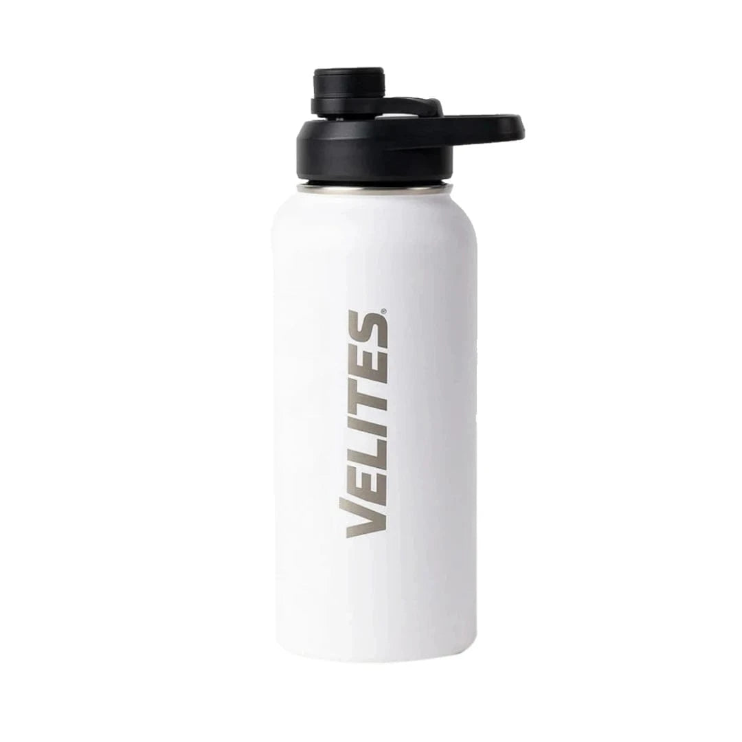 Isolierte Wasserflasche mit Mischkugel und praktischem Deckel (1000 ml) Weiss kaufen -  Velites Trinkflaschen  - Fitness Onlineshop