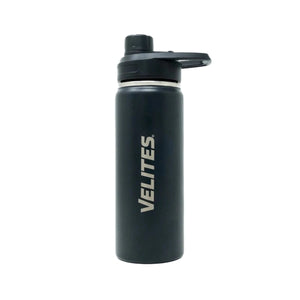 Isolierte Wasserflasche mit Mischkugel und praktischem Deckel (532 ml) Schwarz kaufen -  Velites Trinkflaschen  - Fitness Onlineshop