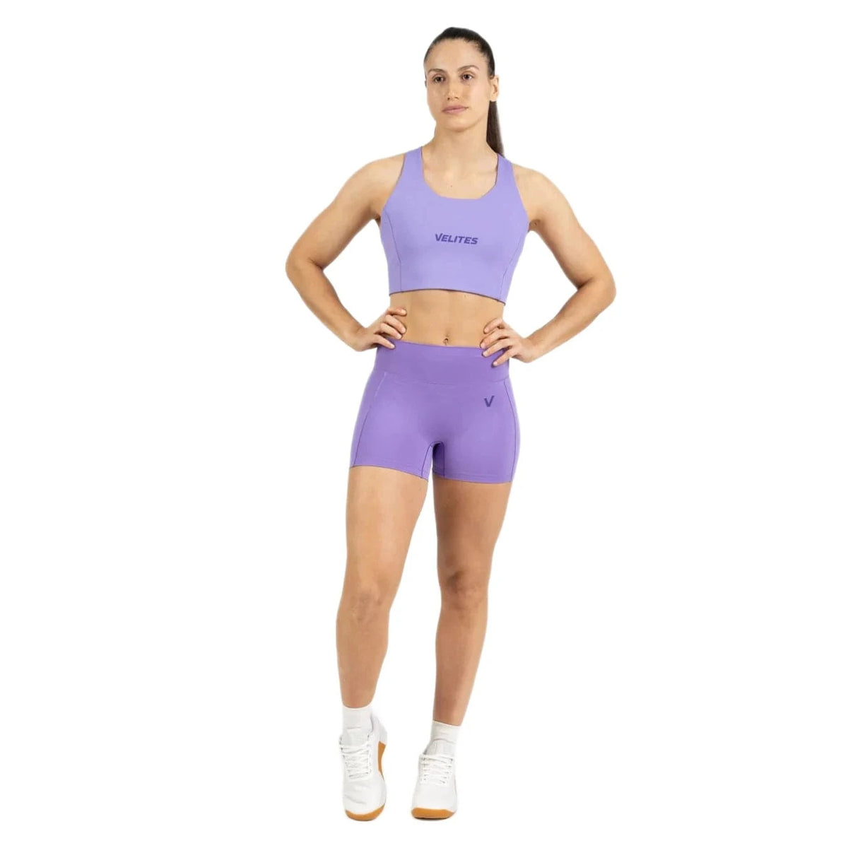 Legging short Lila / XS kaufen -  Velites Unterteile Damen  - Fitness Onlineshop