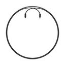Velites Standard-Kabel für Earth 2.0 Jump Rope (4 mm) Schwarz kaufen bei haghpowered.com