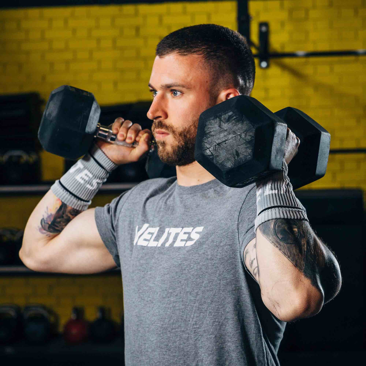 Velites Wrist Bands (Schweissbänder) Grau kaufen bei haghpowered.com