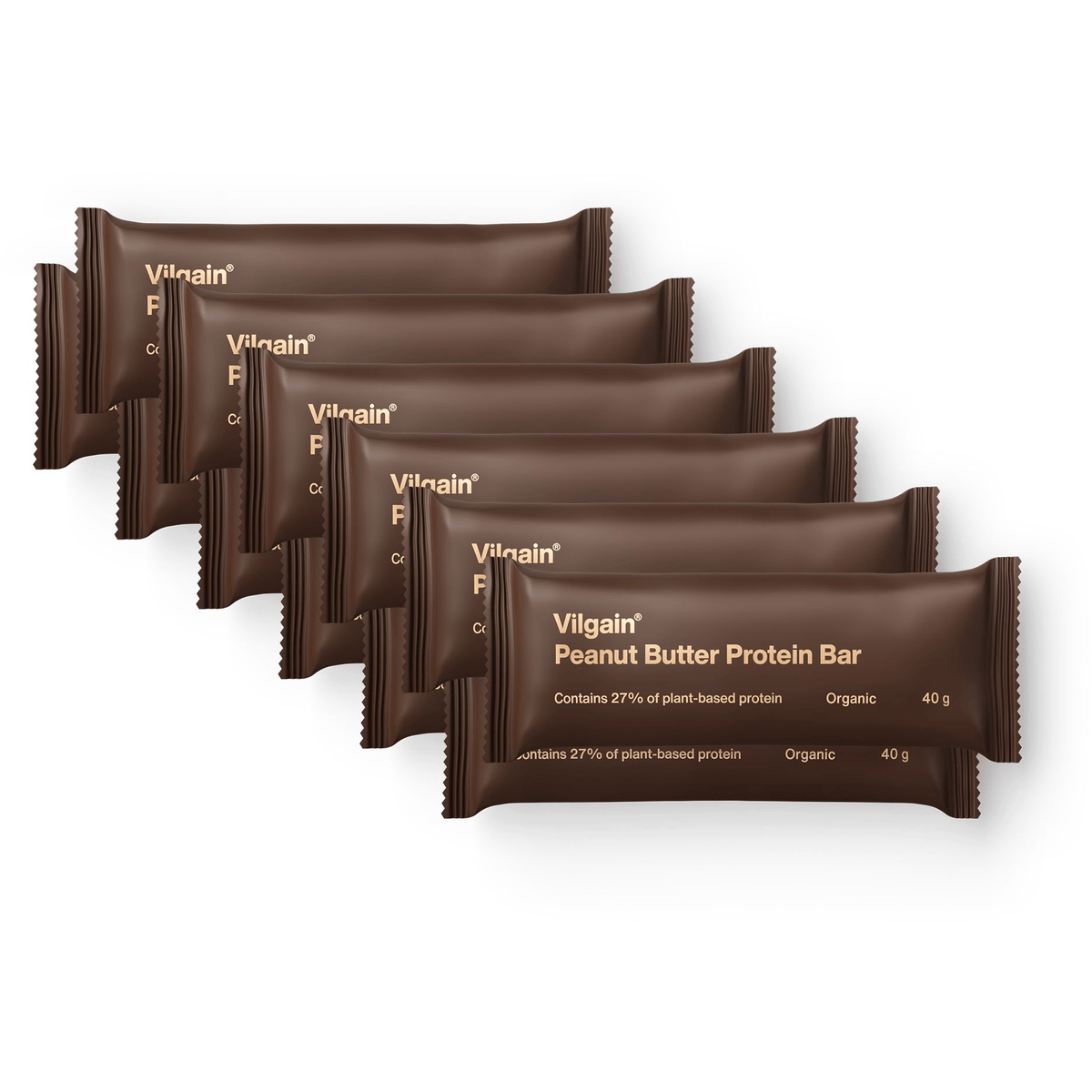 BIO Erdnussbutter-Proteinriegel 12 x 40 g kaufen -  Vilgain Proteinriegel  - Fitness Onlineshop