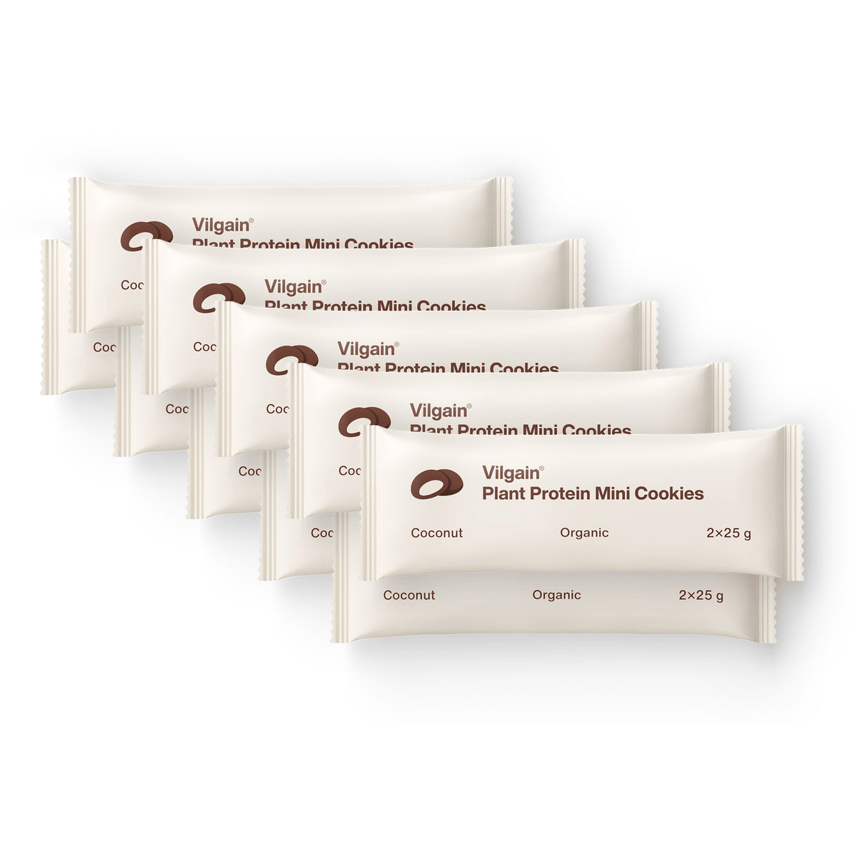 BIO Plant Protein Mini Cookies Kokosnuss / 10 x 50 g kaufen -  Vilgain Protein Cookie  - Fitness Onlineshop
