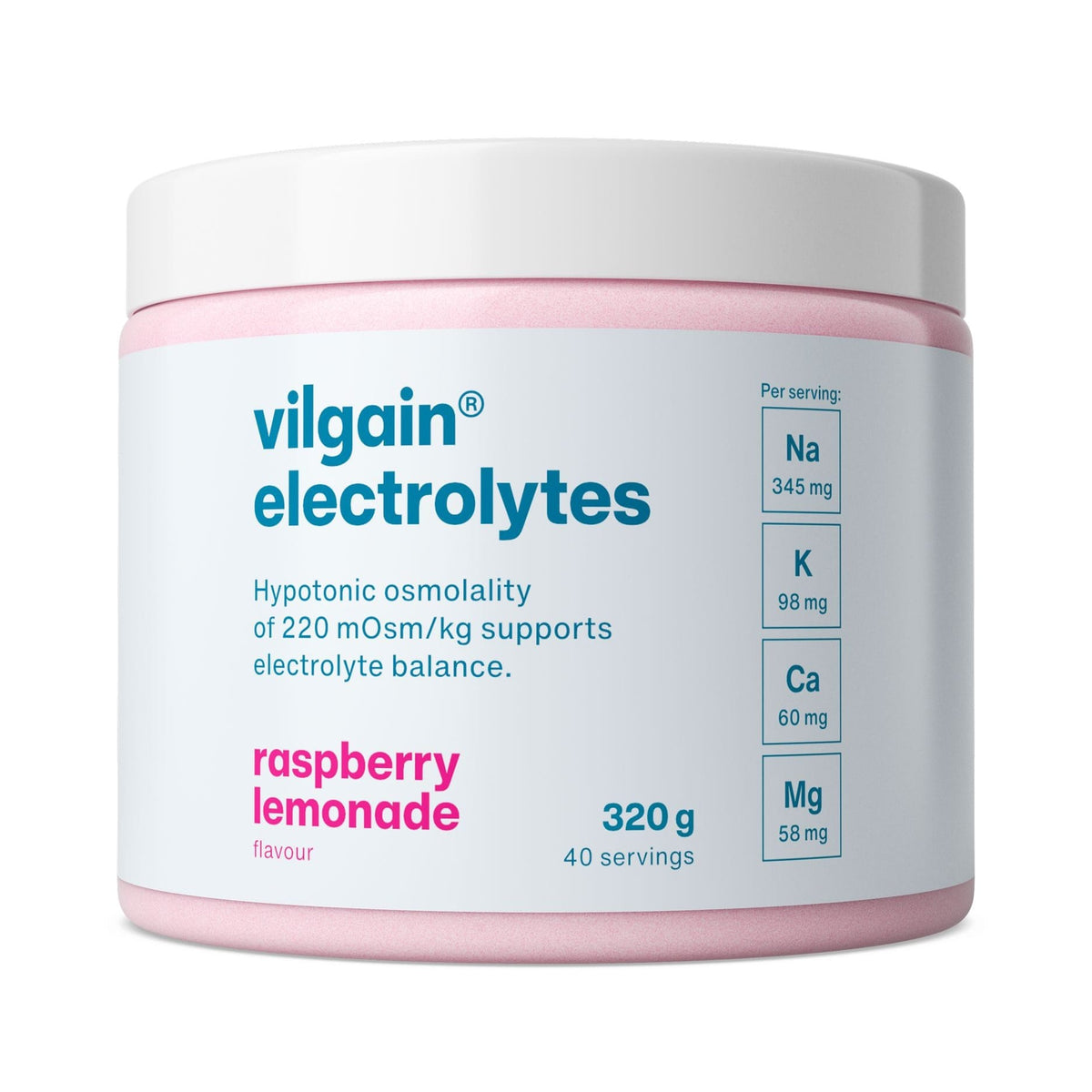 Elektrolyte Himbeerlimonade / 320 g kaufen -  Vilgain Elektrolyte  - Fitness Onlineshop