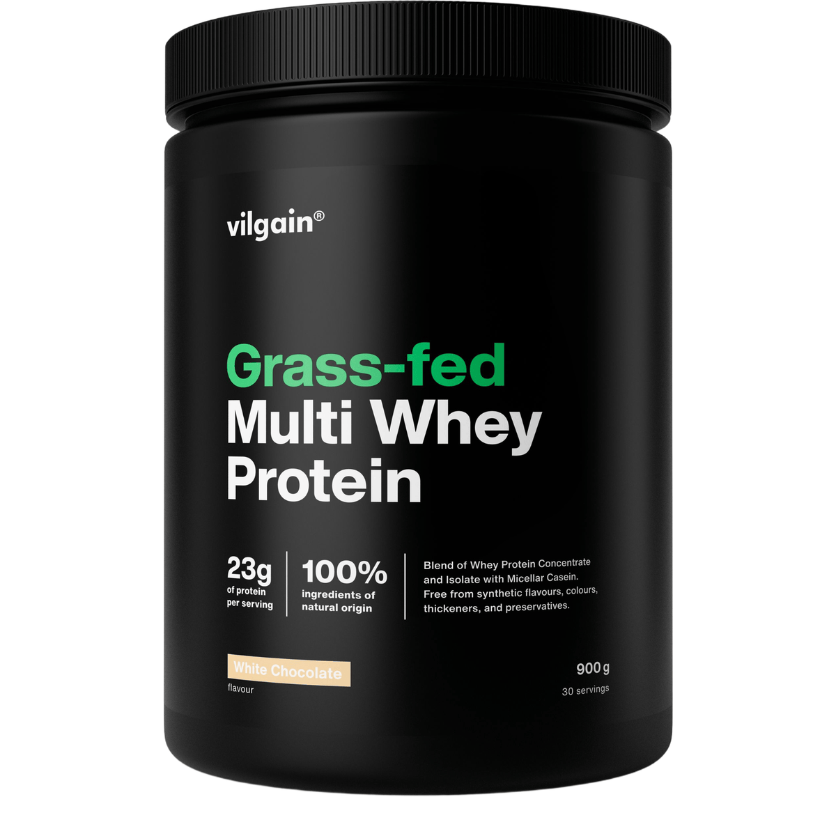 Grass-Fed Multi Whey Protein Weisse Schokolade / 900 g kaufen -  Vilgain Whey Proteinpulver  - Fitness Onlineshop