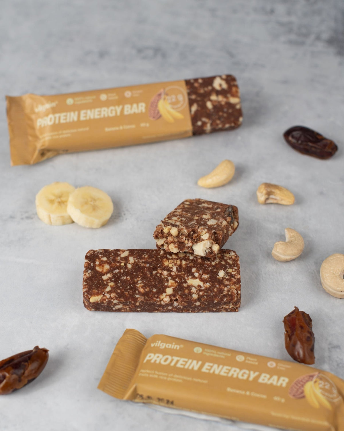 Plant Protein Energy Bar Kakao und Banane / 40 g kaufen -  Vilgain Energieriegel  - Fitness Onlineshop
