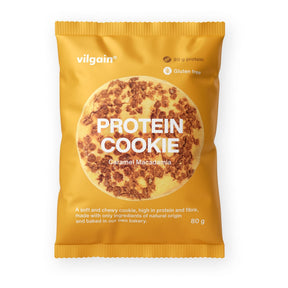 Protein Cookie Karamell mit Macadamianuss / 12 x 80 g kaufen -  Vilgain Protein Cookie  - Fitness Onlineshop