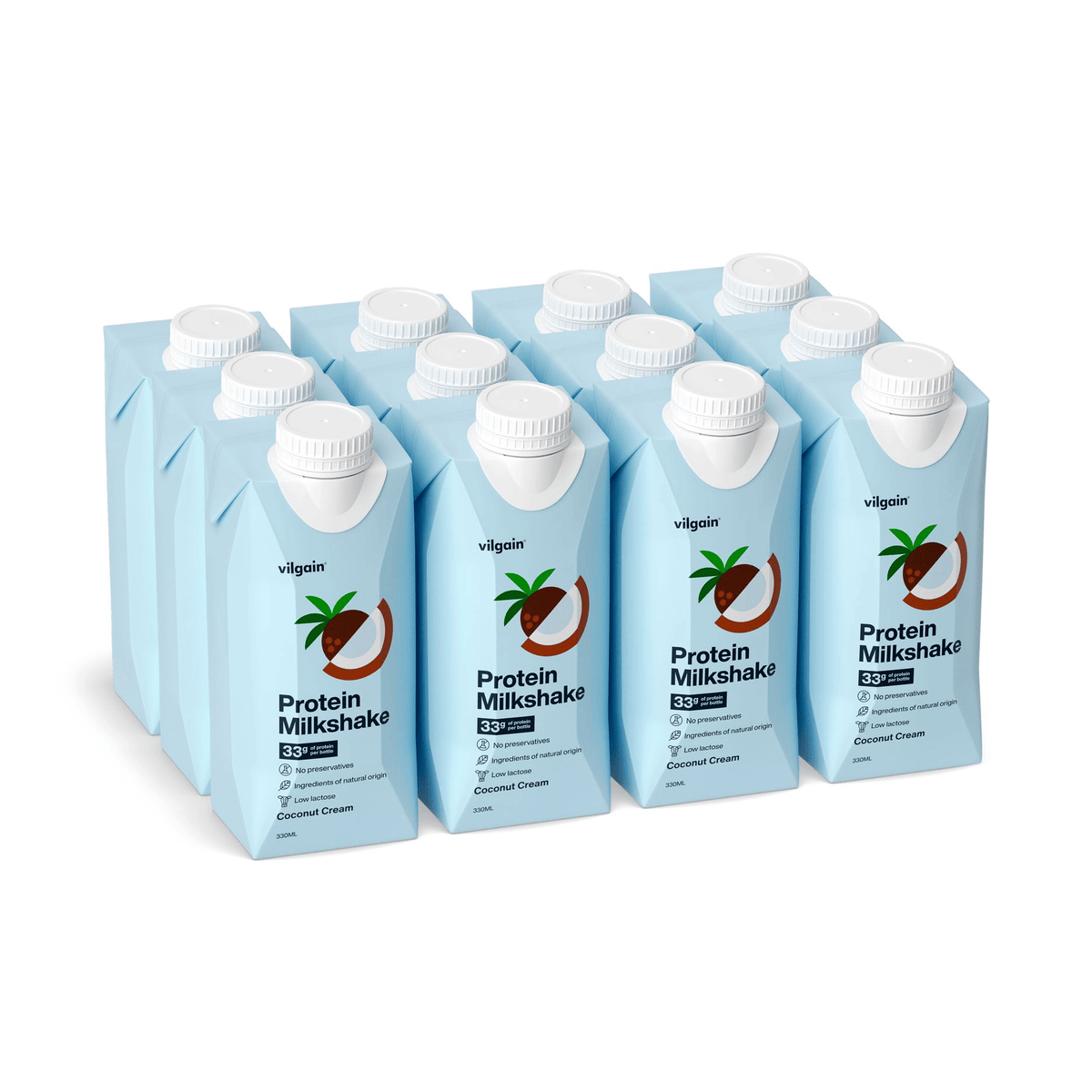 Protein Milkshake Kokosnusscreme / 12 x 330 ml kaufen -  Vilgain Fertige Proteinshakes  - Fitness Onlineshop