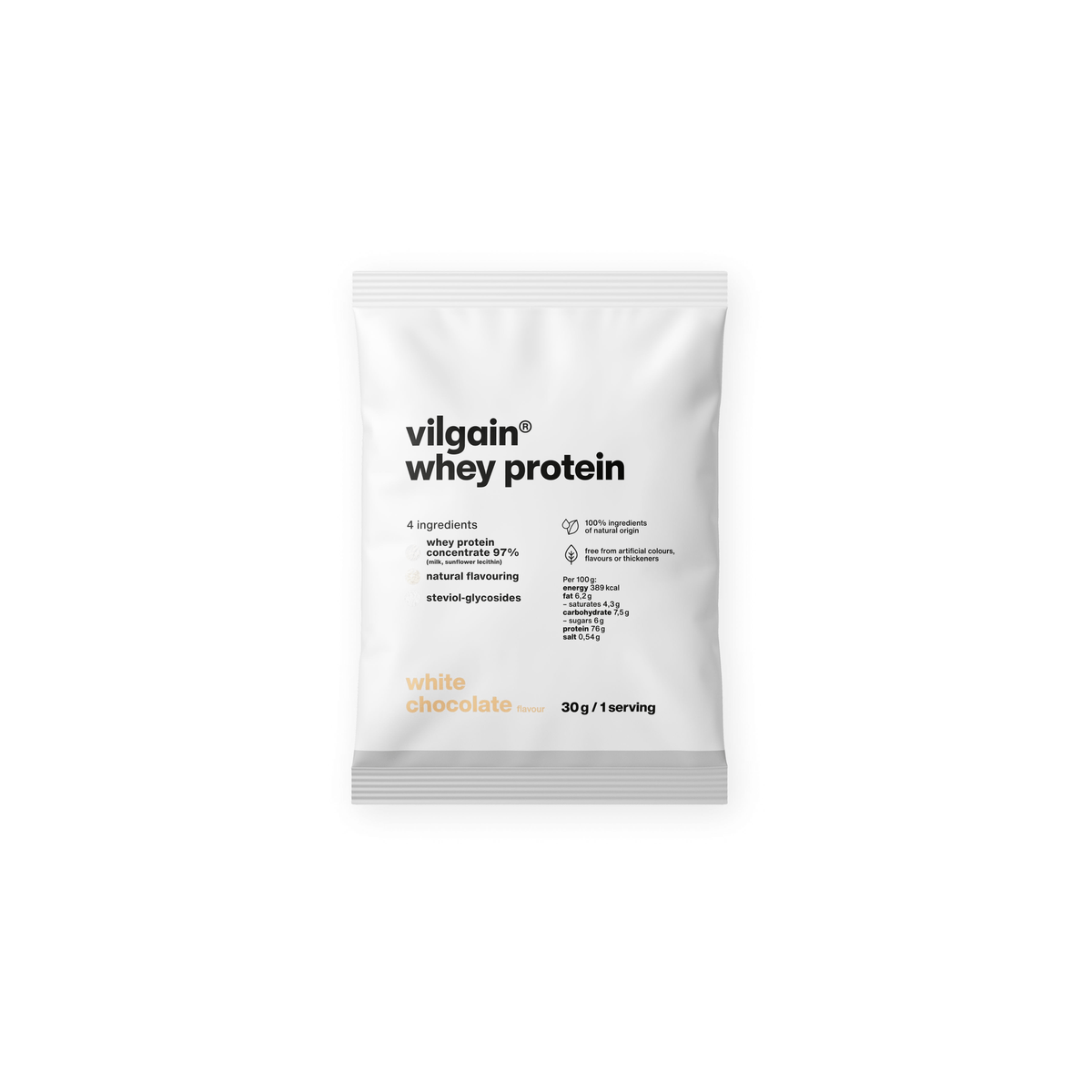 Whey Protein Weisse Schokolade / 30 g kaufen -  Vilgain Whey Proteinpulver  - Fitness Onlineshop