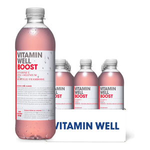 Vitamin Well Vitamindrink 12 x 500 ml / Boost (Himbeere-Heidelbeere) kaufen -  Vitamin Well Hydrationsgetränk  - Fitness Onlineshop