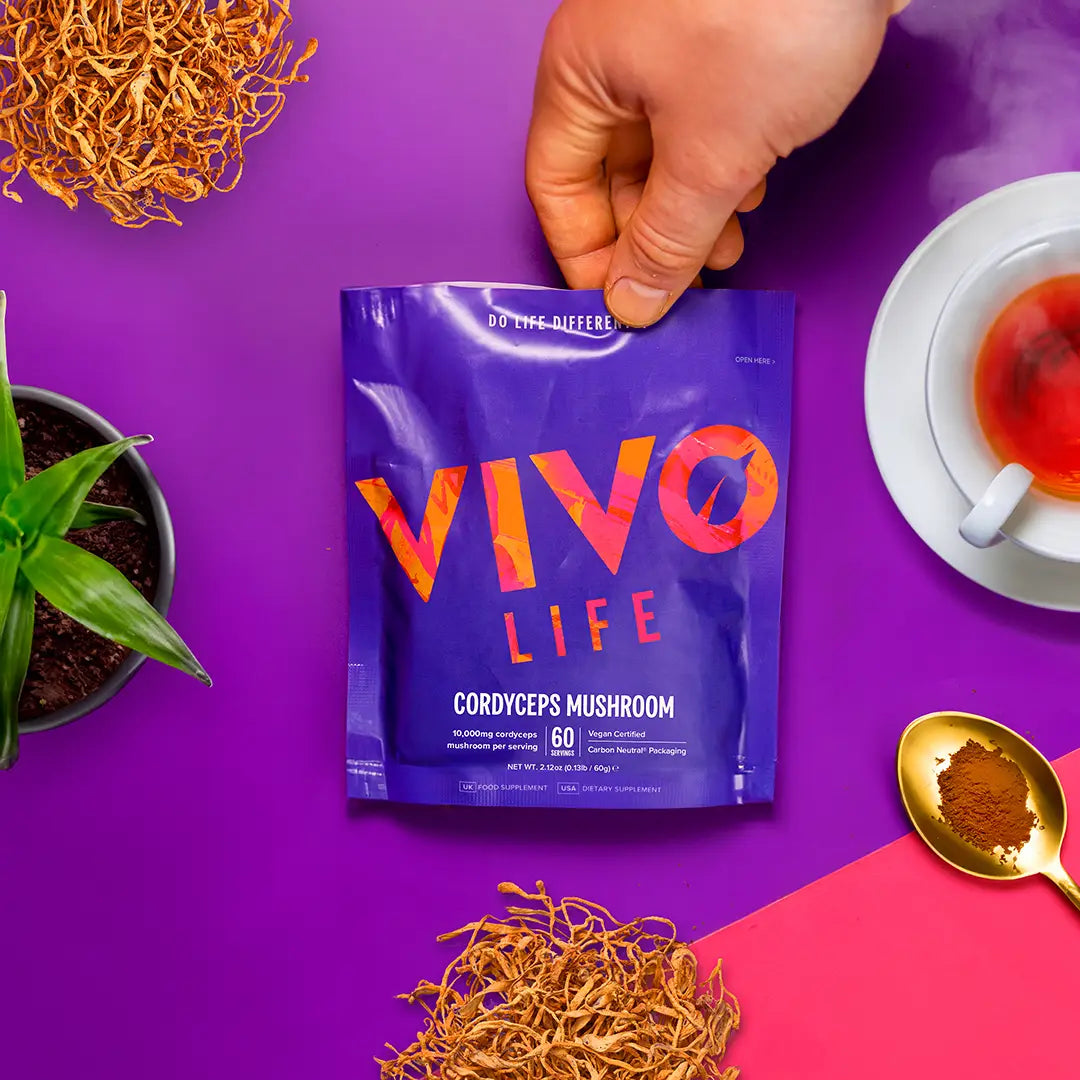 Cordyceps Pulver (10:1 Extrakt) 60 g kaufen -  Vivo Life Pilz-Supplements  - Fitness Onlineshop