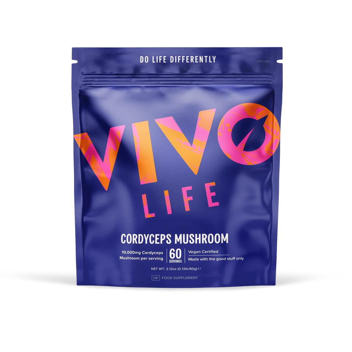 Cordyceps Pulver (10:1 Extrakt) 60 g kaufen -  Vivo Life Pilz-Supplements  - Fitness Onlineshop