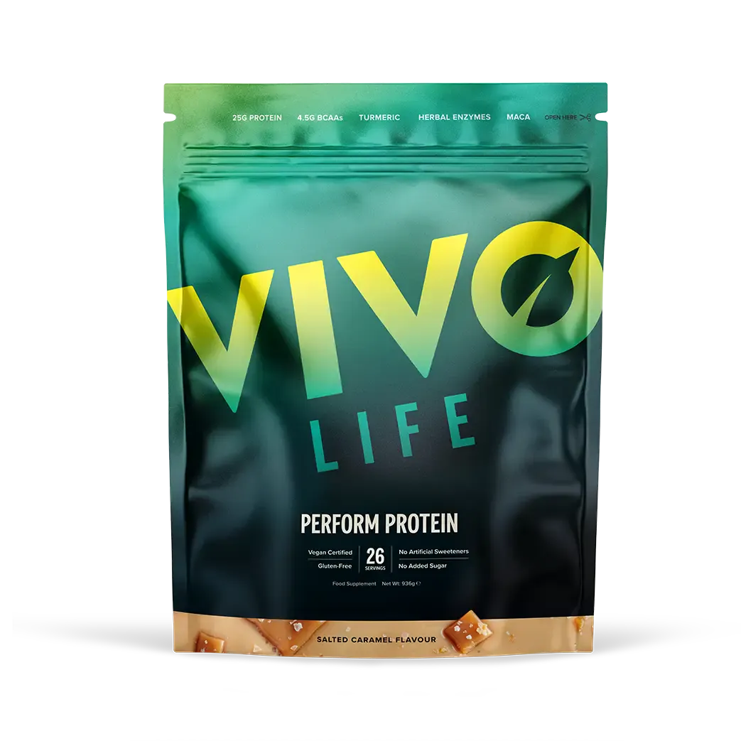 Perform Protein Salted Caramel / 26 Portionen kaufen -  Vivo Life Vegane Proteinpulver  - Fitness Onlineshop