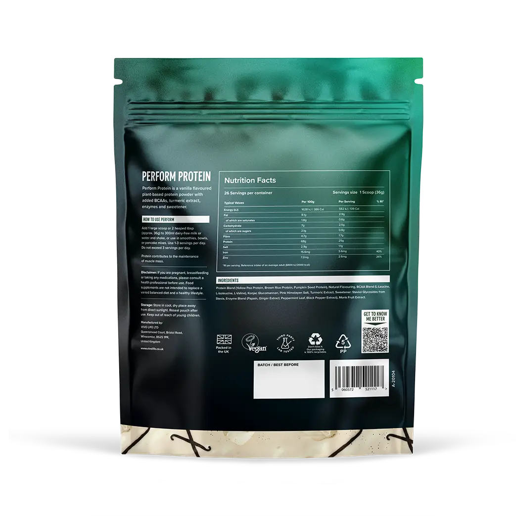 Perform Protein kaufen -  Vivo Life Vegane Proteinpulver  - Fitness Onlineshop