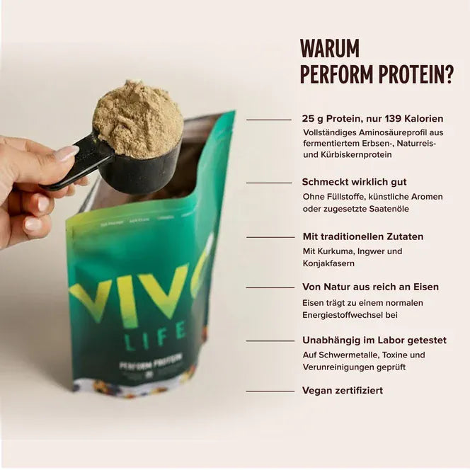 Perform Protein kaufen -  Vivo Life Vegane Proteinpulver  - Fitness Onlineshop